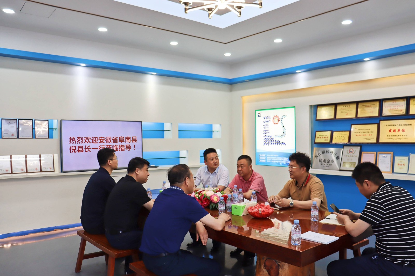 熱烈歡迎安徽省阜南縣倪縣長一行蒞臨指導！